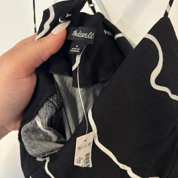 NWT Madewell The Layton Midi Slip Dress In Black Size 0 - Picture 6 of 9